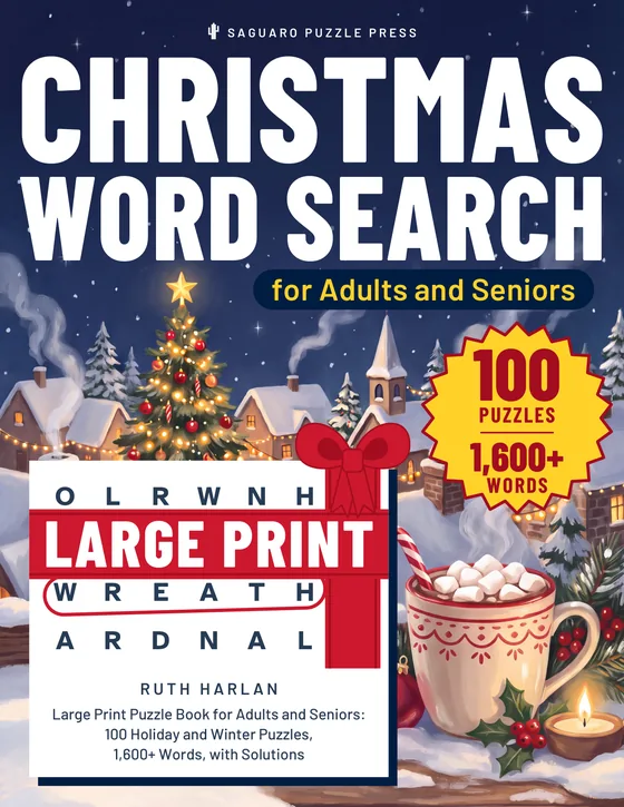 Cover of Christmas Word Search, Large Print